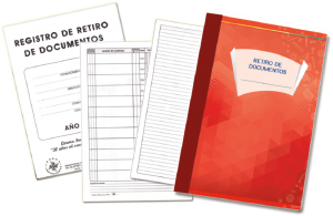 Libro de retiro de documento