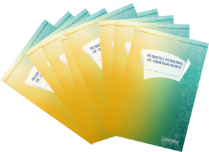 Libro de registro personal de observaciones (set de 10 unidades)