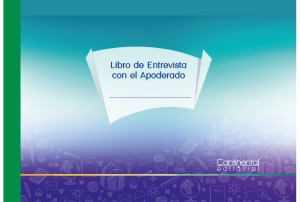 Libro de entrevista con el apoderado
