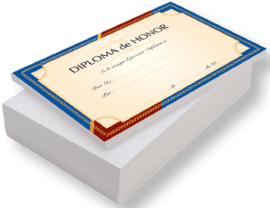 Diploma de honor (set 50 unidades)