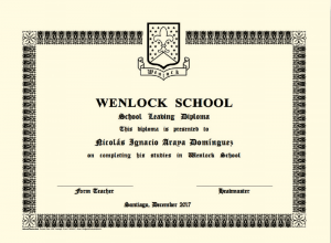 Diploma de honor personalizado (set 20 unidades)