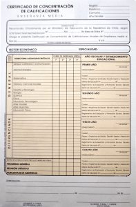 Certificado de concentraciones de notas (set 50 unidades)