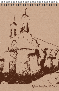 Croquera Iglesia San Francisco. patrimonio arquitectónico nacional