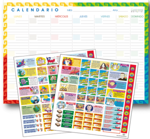 Calendario planificador para escritorio español
